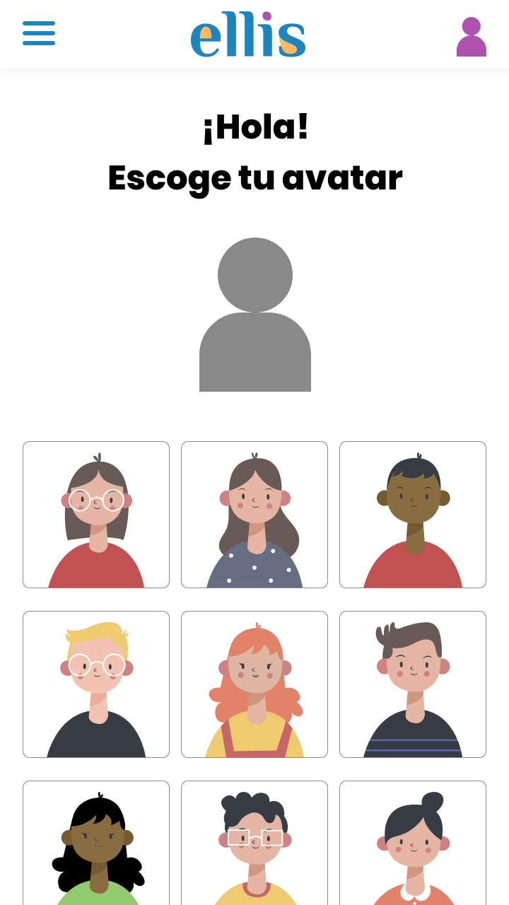 App Ellis - personalización de avatar
