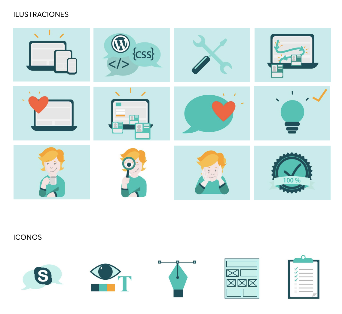 Diseño web - Ilustraciones e Iconos
