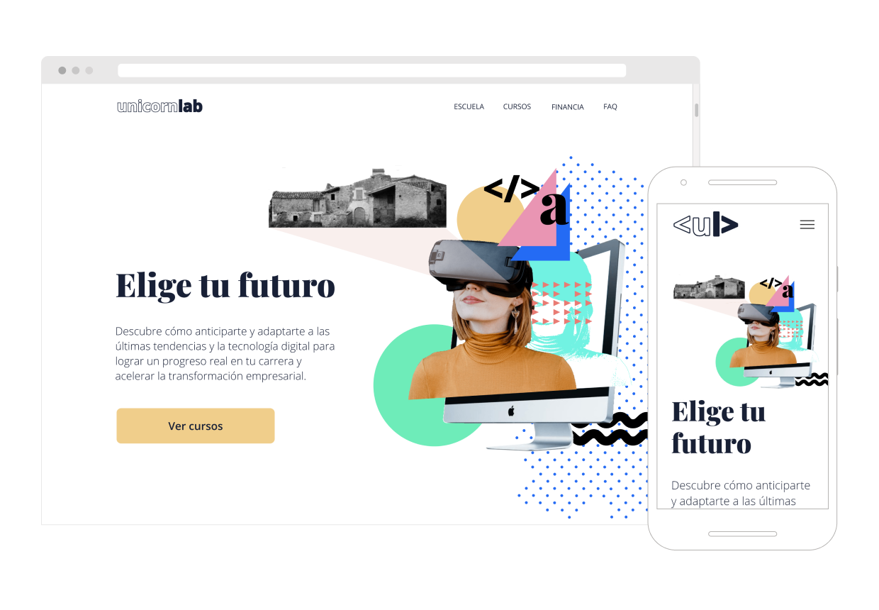 Web responsive - UnicornLab - proyecto Lean UX